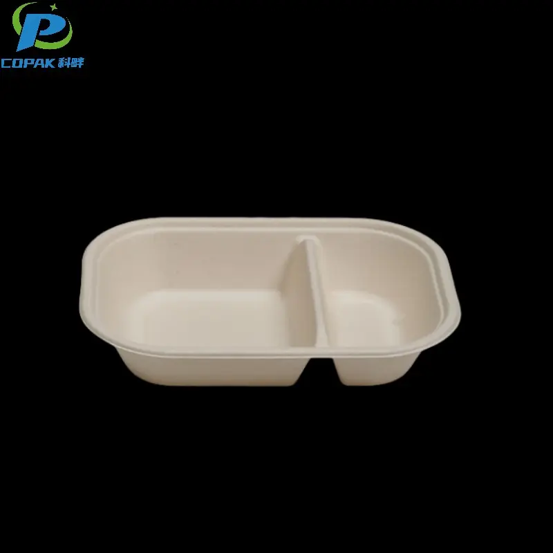 800ml sugarcane bagasse bio degradable food box