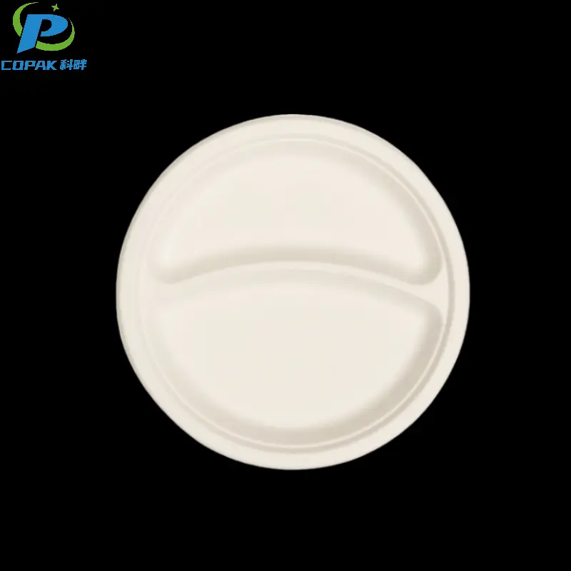 9 inch Sugarcane Compostable Dinner Plates