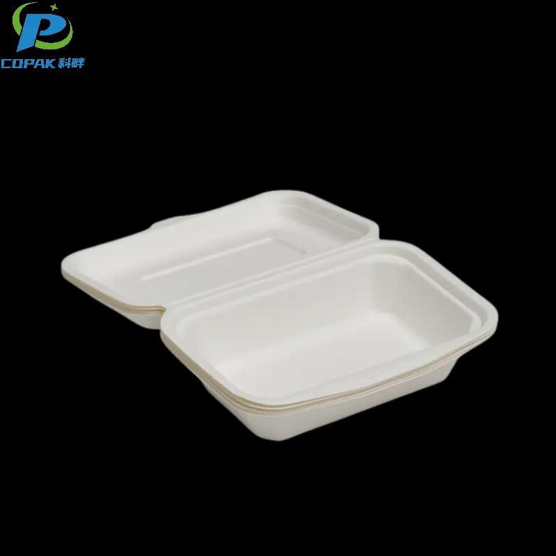 450ML Disposable green dinnerware takeaway box