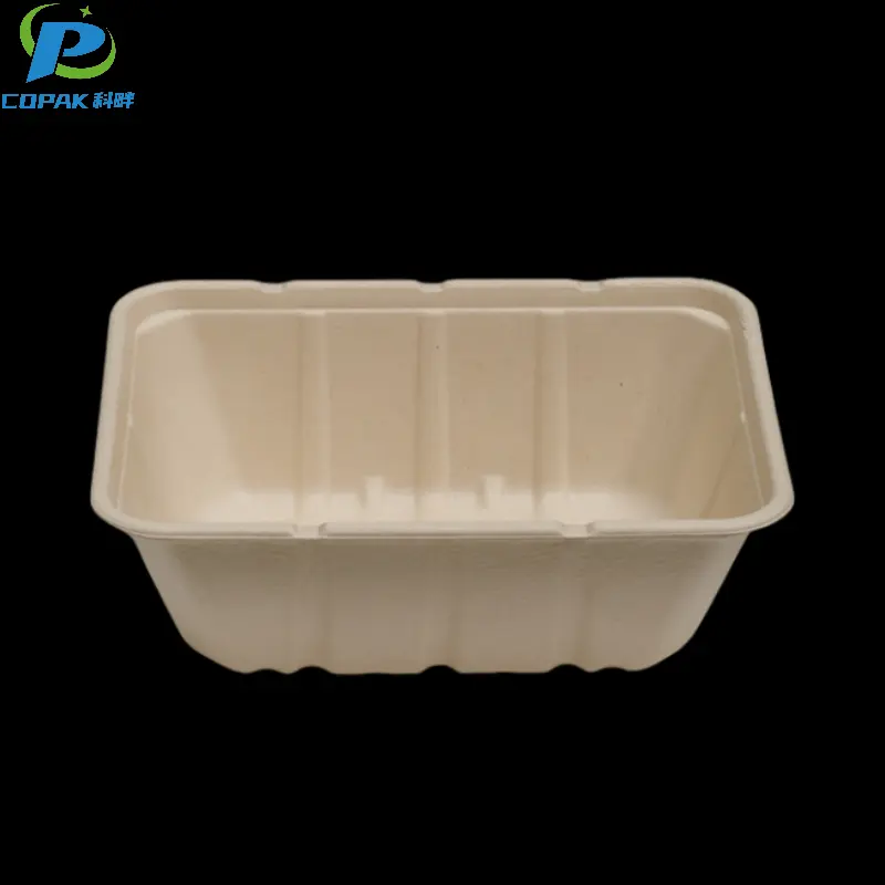 1500ML Bagasse Eco Friendly Takeaway Food Containers
